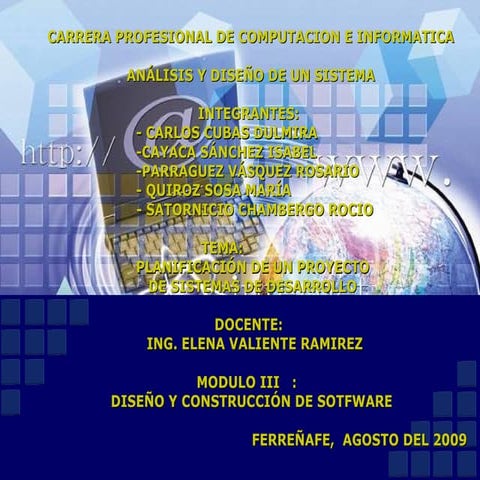 AnáLisis Y DiseñO De Sistemas