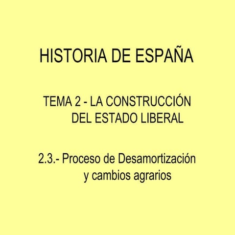 Las desamortizaciones en España