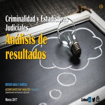 Criminalidad y Estadísticas Judiciales