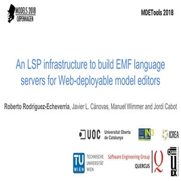 An LSP infrastructure to build EMF language servers for Web-deployable model ...