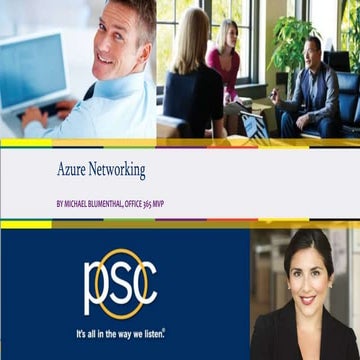 Azure and the Modern Datacenter - Azure Networking