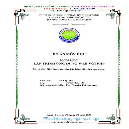 Đồ Án Môn Học Lập Trình Ứng Dụng Web Với Php.doc
