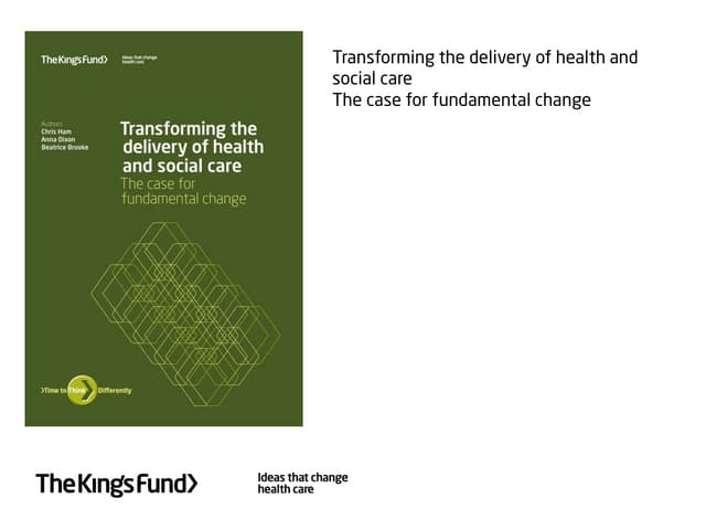 Anna Dixon: transforming the delivery of health and social care