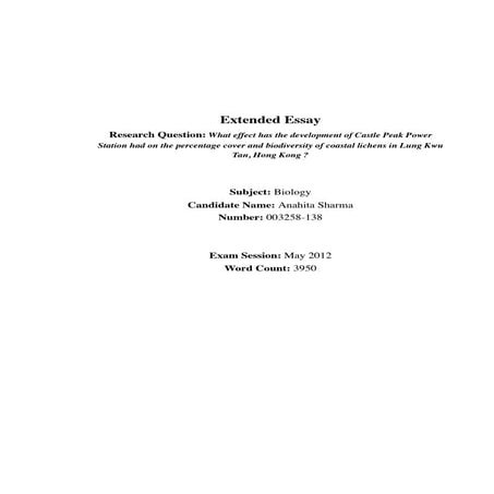 Effect of air pollution on biodiversity of coastal lichens