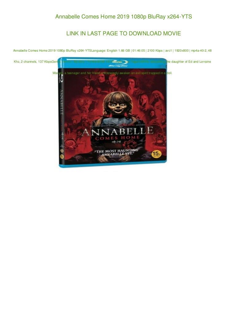 Annabelle Comes Home 2019 1080p Bluray X264 Yts