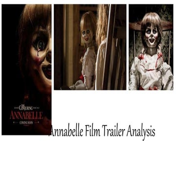 Annabelle film trailer analysis