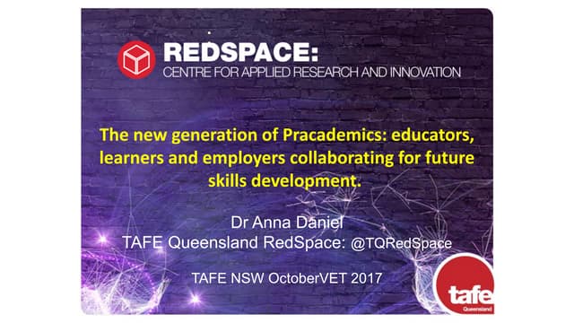 The new generation of Pracademics: educators, learners and employers collabor...