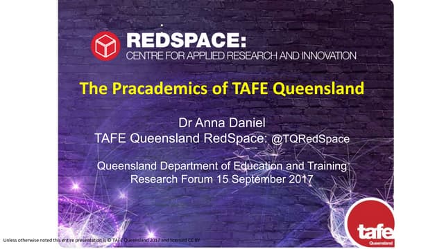 The Pracademics of TAFE Queensland