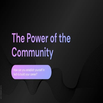Anna Loughnan - The Power of the Community, CodeCamp Wellington April 2023