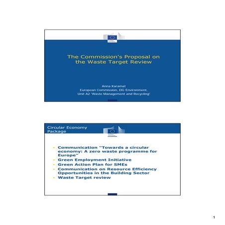 Circular Economy implementation in the EU | PDF