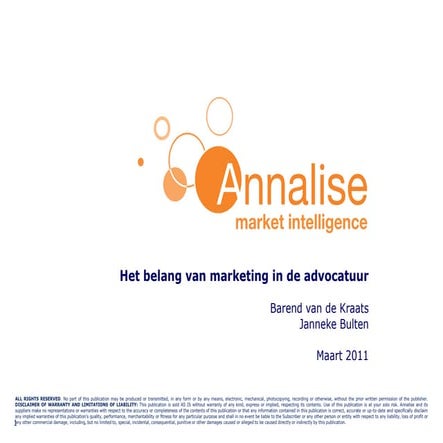 Het belang van marketing in de advocatuur | PDF