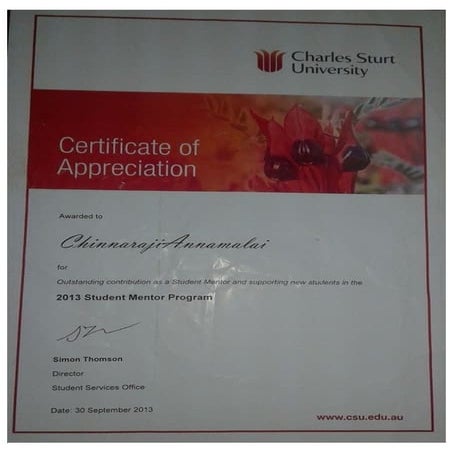 Charles Sturt University - Student Mentor