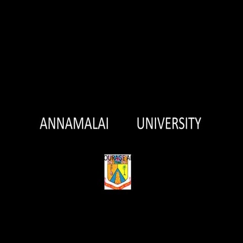 Annamalai         university