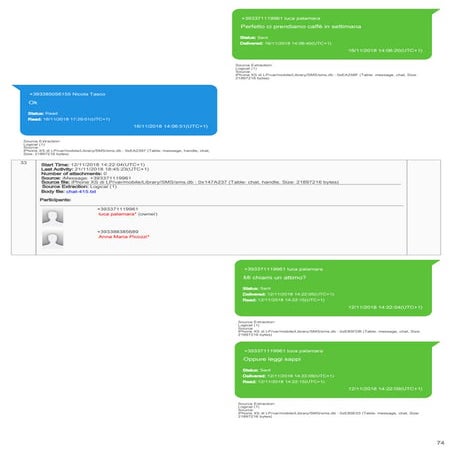 Le chat tra Luca Palamara e Anna Maria Picozzi