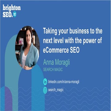 BrightonSEO 2023 Conference - Anna Moragli