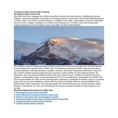 Annapurna Base Camp Trek in Spring.docx