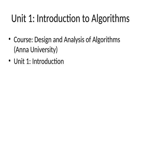 Algorithm_Unit1 of Information Technology and Computer