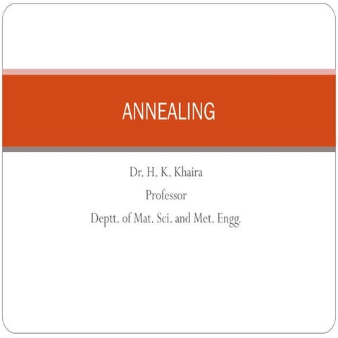Annealing