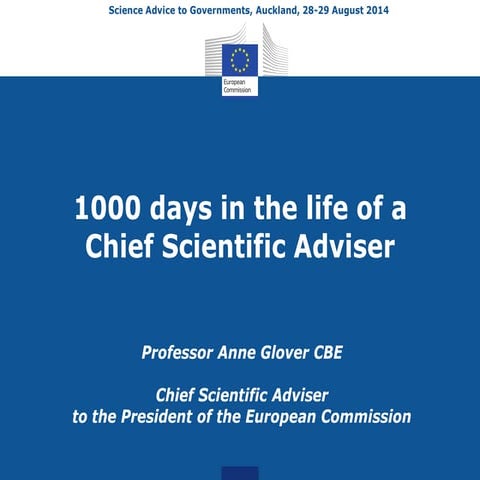 1000 days in the life of a science advisor | PDF