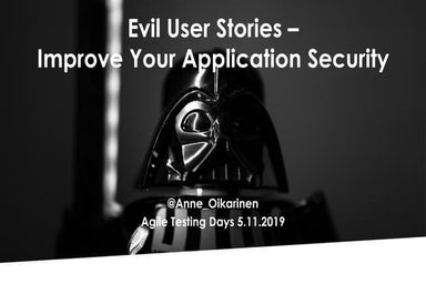 Evil User Stories - Improve Your Application Security