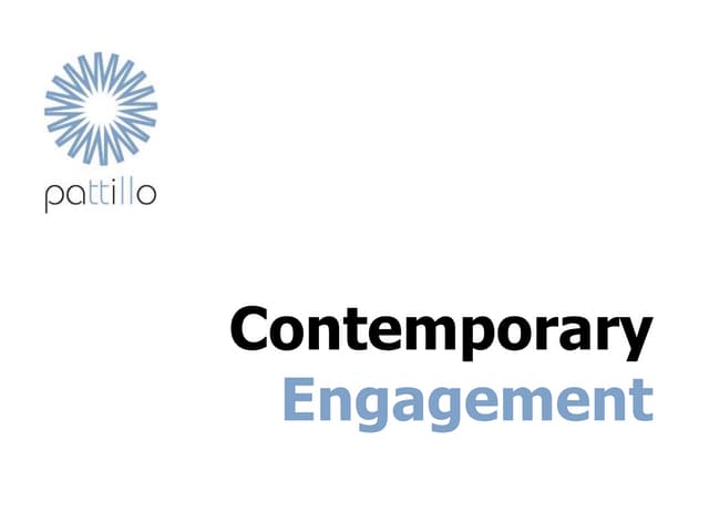 Contemporary engagement