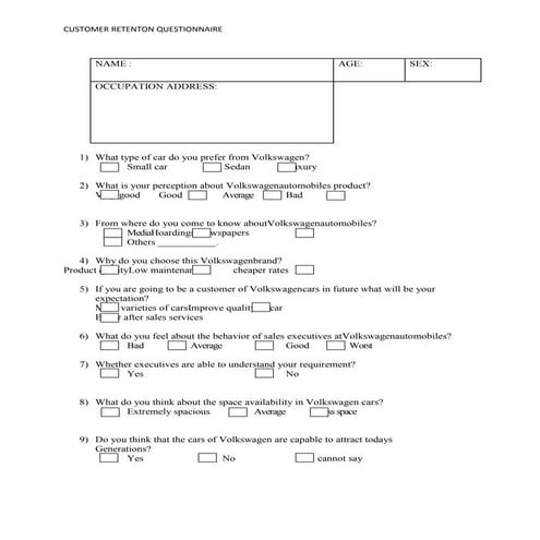 customer retention | DOCX