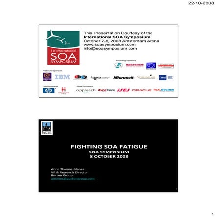 Anne  Thomas Manes    S O A  Fatigue