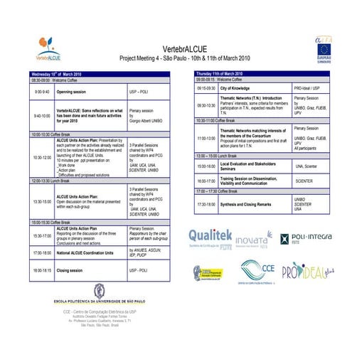 Tentative program | XLS