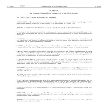 Annex 2 Barcelona Protocol ICZM 2010