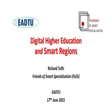 Richard Tuffs - digital education and smart regions