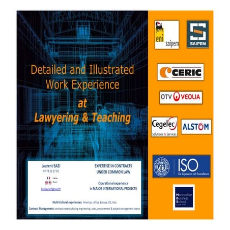 Detailed Work Experience 