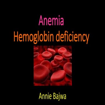 Annie bajwa anemia
