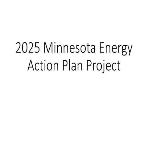 2025 Minnesota Energy Action Plan