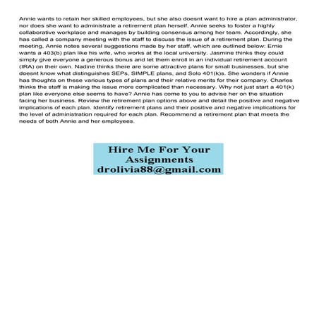 Annie wants to retain her skilled employees but she also do.pdf