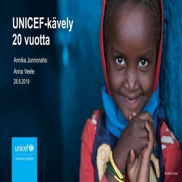 UNICEF-kävely 20 vuotta - Annika Junnonaho ja Anna Veele  