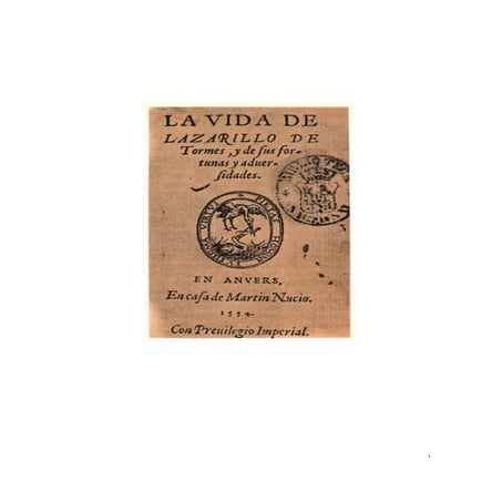 El lazarillo de tormes tratado primero | DOCX