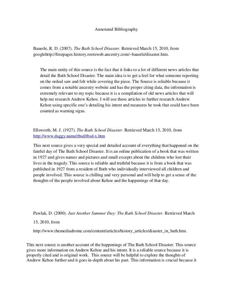 Scope annotated bibliography image