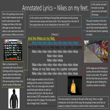 Annotated lyrics – nikes on my feet