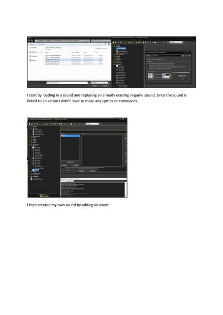 Annotated screenshots game maker