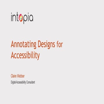Annotating designs for accessibility