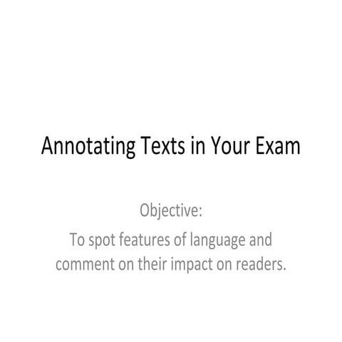 AQA English - Unit 1 Understanding non-fiction texts
