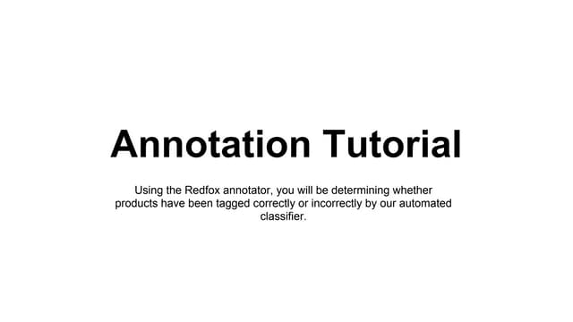 Annotation with Redfox