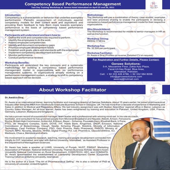 Competency Based Performance Management