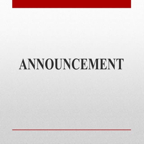 Announcement text ppt | PPTX