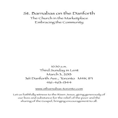 Announcements 3 Mar 2013