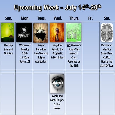 Spiritual timetable | PDF
