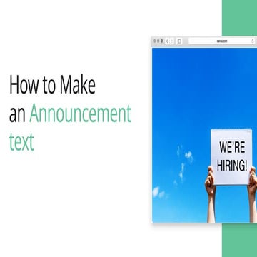 ppt Announcement Text of english junior student .pptx
