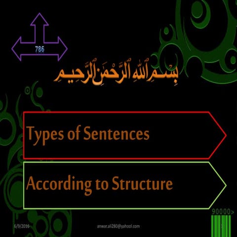 Types of Sentences Acoording to Structure