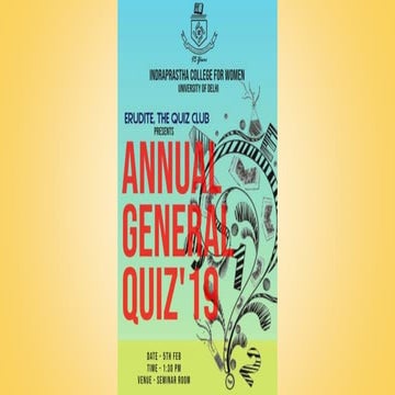 Annual general quiz'19