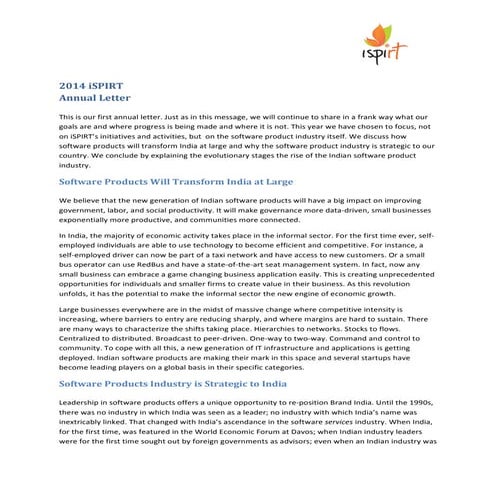 Software Products Will Transform India at Large